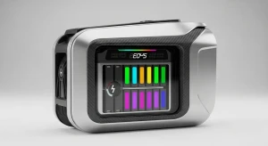 Tampilan utuh sebuah baterai motor listrik yang modern dan canggih